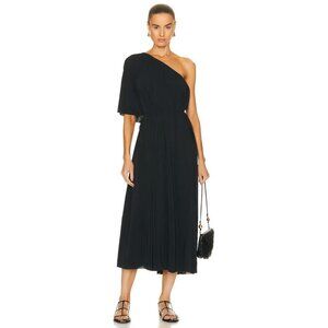 ERES Georgie One Shoulder Long Dress in Noir 3 New Womens Maxi Gown